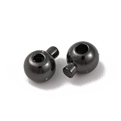 Brass Crimp Beads KK-Z030-16A-B-1