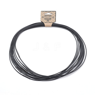 Waxed Cotton Cord Necklace Making MAK-G003-05C-1