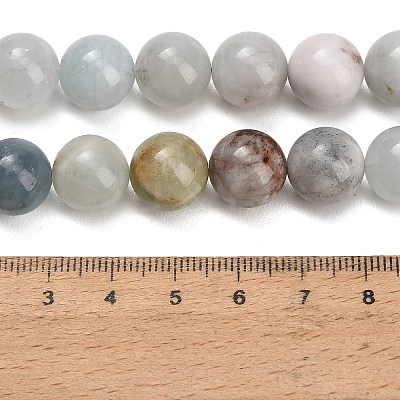 Natural Aquamarine Beads Strands GG-CBA1CAF-A02-12mm-1