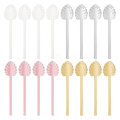16Pcs 4 Style Acrylic Stirring Rods AJEW-FG0003-17-1