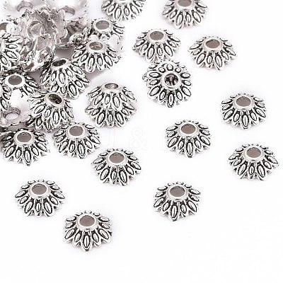 Tibetan Style Bead Caps LS-LFH10352Y-NF-1