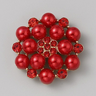 Alloy Rhinestone Cabochons ALRI-WH0008-39G-02-1