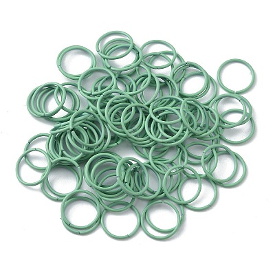 100Pcs Baking Paint Zinc Alloy Open Jump Rings FIND-WH0032-85B-05-1