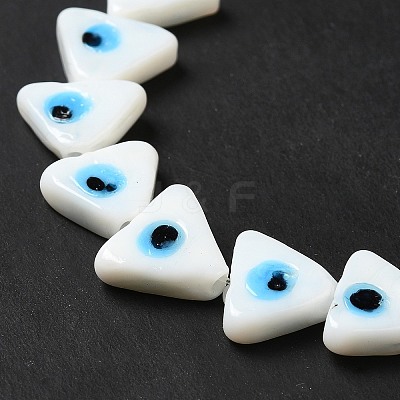 Evil Eye Handmade Lampwork Beads Strands LAMP-G154-05G-1