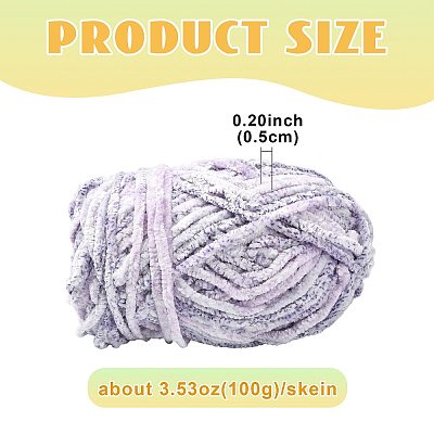 Super Bulky Chenille Polyester Yarn YCOR-FZC0001-01A-1