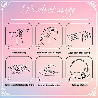 Waterproof Reflective Plastic Mirror Stickers DIY-WH0668-002-1
