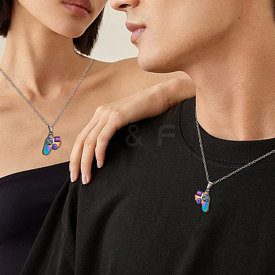 Magnetic Game Controller Pendant Matching Necklaces Set JN1013A-1