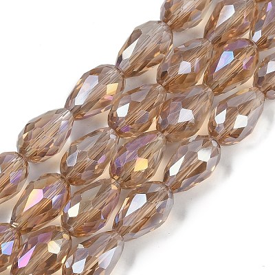 Transparent Electroplate Glass Beads Strands LS-EGLA-N013-T4mm-B23-1