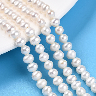 Natural Cultured Freshwater Pearl Beads Strands PEAR-N016-07C-1