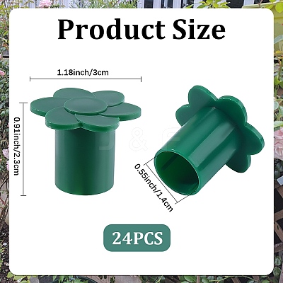 PVC Garden Bamboo Pole Cover AJEW-CP0010-86A-1