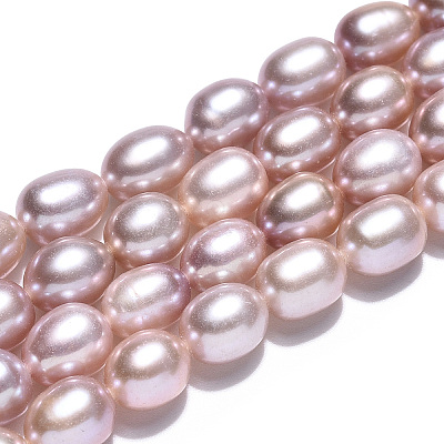 Natural Cultured Freshwater Pearl Beads Strands PEAR-N012-06W-1