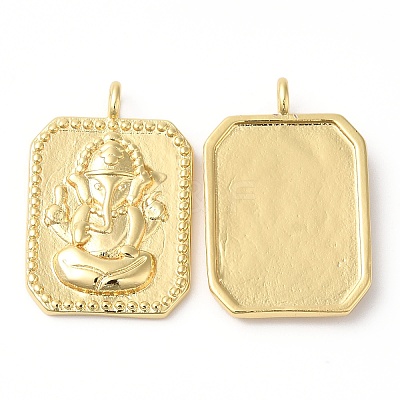 Eco-Friendly Rack Plating Brass Pendants KK-R143-20G-1