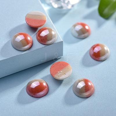 Opaque Glass Cabochons GGLA-S038-12N-10mm-1