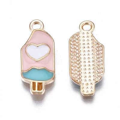 Rack Plating Alloy Enamel Pendants X-PALLOY-N172-036B-1