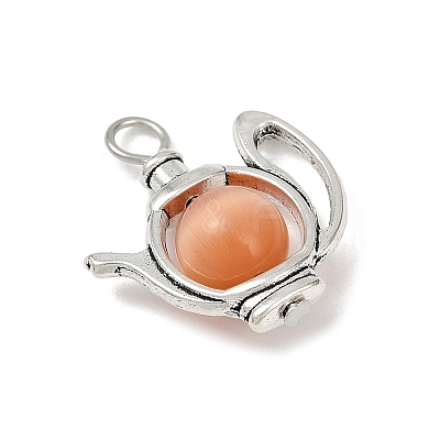 Alloy Cat Eye Pendants PALLOY-JF04105-1