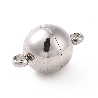 Tarnish Resistant 304 Stainless Steel Magnetic Clasps with Loops STAS-I137-07C-1