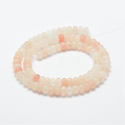 Natural Pink Aventurine Beads Strands G-G665-04-6x4mm-1