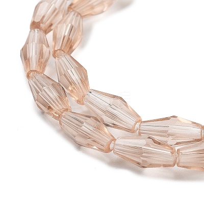 Glass Beads Strands X-GLAA-R026-8x4mm-14-1