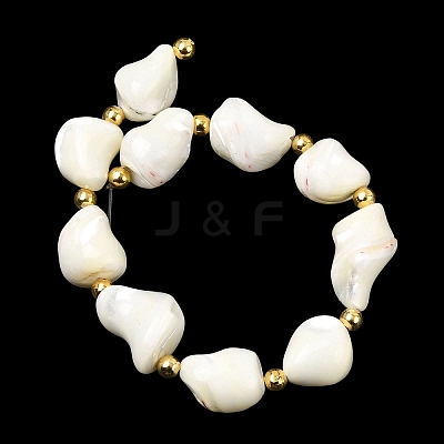 Natural Trochid Shell/Trochus Shell Beads Strands BSHE-A002-07-1