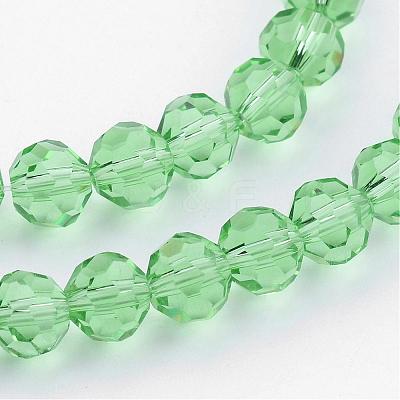 Transparent Glass Bead Strands GLAA-G013-6mm-55-1