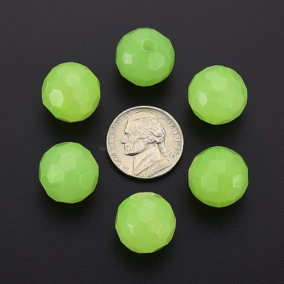 Imitation Jelly Acrylic Beads MACR-S373-97C-E06-1