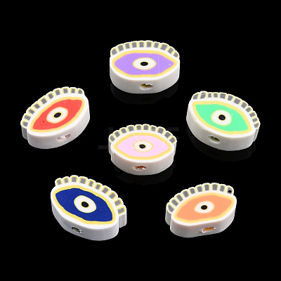 Handmade Polymer Clay Beads X-CLAY-N008-078-A01-1