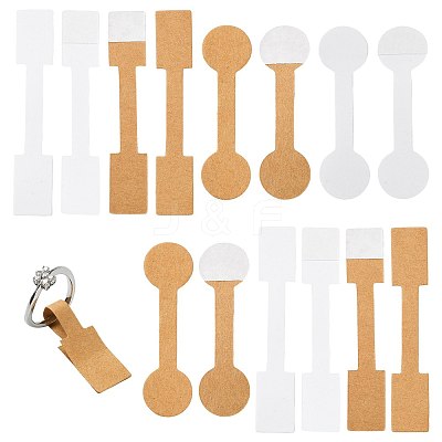 500Pcs 4 Styles Folding Blank Paper Jewelry Price Tags CDIS-FS0001-33-1