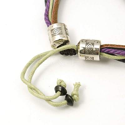 Gifts for Men Valentines Day Lava Rock Beads Bracelets BJEW-D264-M-1