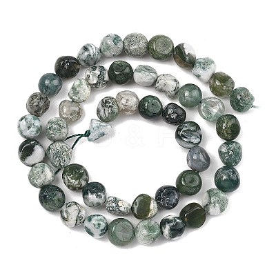 Natural Tree Agate Beads Strands G-D362-A02-1