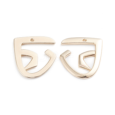 Alloy Open Back Bezel Pendants X-PALLOY-I197-16G-1