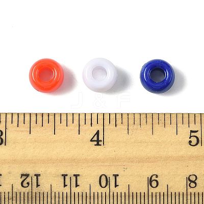 600Pcs 3 Colors Opaque Plastic Beads KY-FS0001-39-1