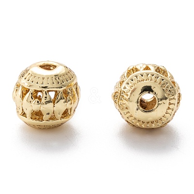 Alloy Hollow Beads PALLOY-P238-05G-RS-1