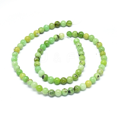 Natural Serpentine Beads Strands G-F576-01-6mm-1