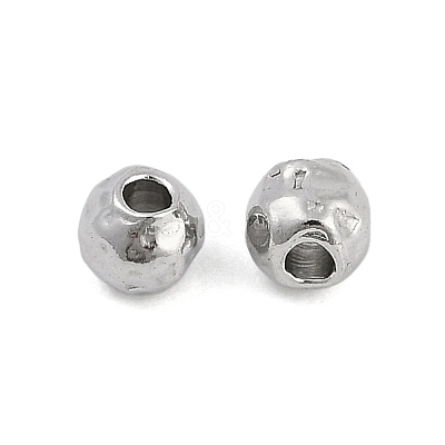 Anti-Tarnish Textured 316 Surgical Stainless Steel Beads STAS-M106-01C-P-1