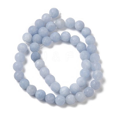 Natural Dyed White Jade Beads Strands G-M402-B01-06-1