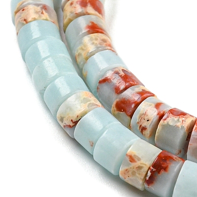 Synthetic Imperial Jasper Dyed Beads Strands G-D077-D01-02E-1