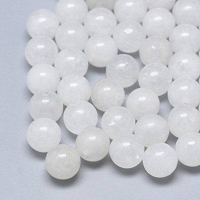 Natural White Jade Beads X-G-T122-25A-10-1