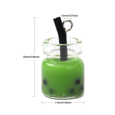 Glass Bottle Pendants X-CRES-S359-01H-1