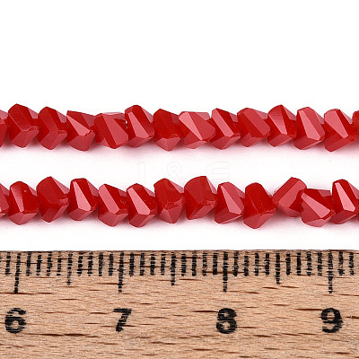 Opaque Glass Beads Strands GLAA-N019-4mm-02-1