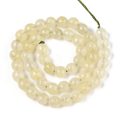 Dyed Natural White Jade Beads Strands G-T139-8mm-60-13-1