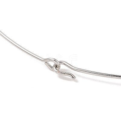 304 Stainless Steel Choker Necklaces NJEW-Q348-04P-1-1