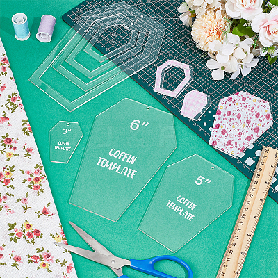 Acrylic Quilting Templates DIY-BC0014-52A-1