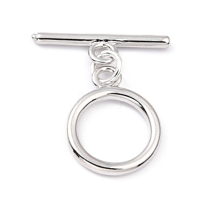 Rack Plating Brass Toggle Clasps KK-B036-12P-1