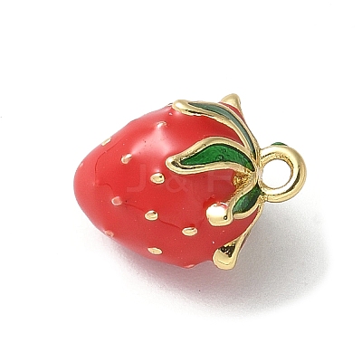 Brass Enamel Charms KK-P290-57G-1