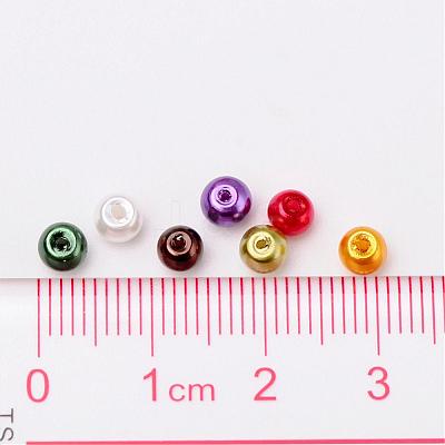 Luster Pearlized Glass Pearl Beads HY-X006-4mm-09-1
