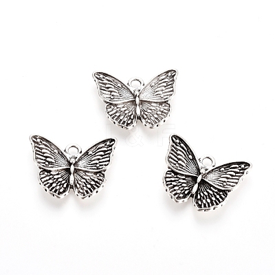 Rack Plating Tibetan Style Alloy Pendants X-TIBEP-L005-06AS-1