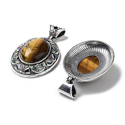 Natural Tiger Eye Pendants FIND-A041-01AS-03-1