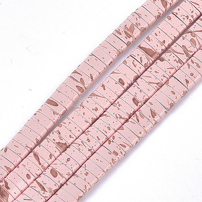 Spray Painted Non-magnetic Synthetic Hematite Beads G-T124-02J-1