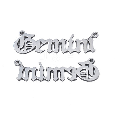 Non-Tarnish 304 Stainless Steel Connector Charms STAS-N095-136I-1