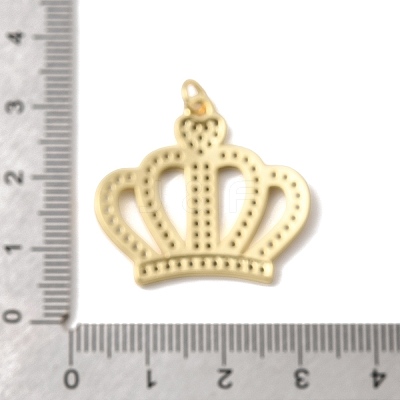 Brass Micro Pave Clear Cubic Zirconia Pendants KK-H267-034G-1